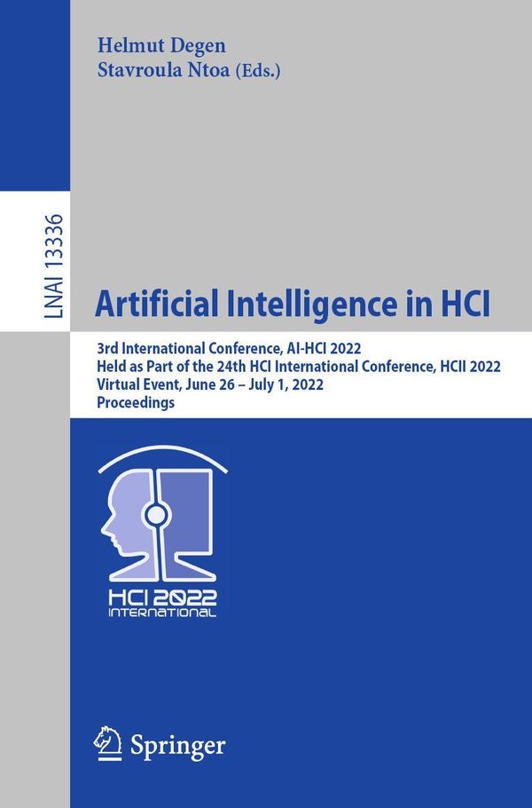Artificial Intelligence in HCI (Buch)