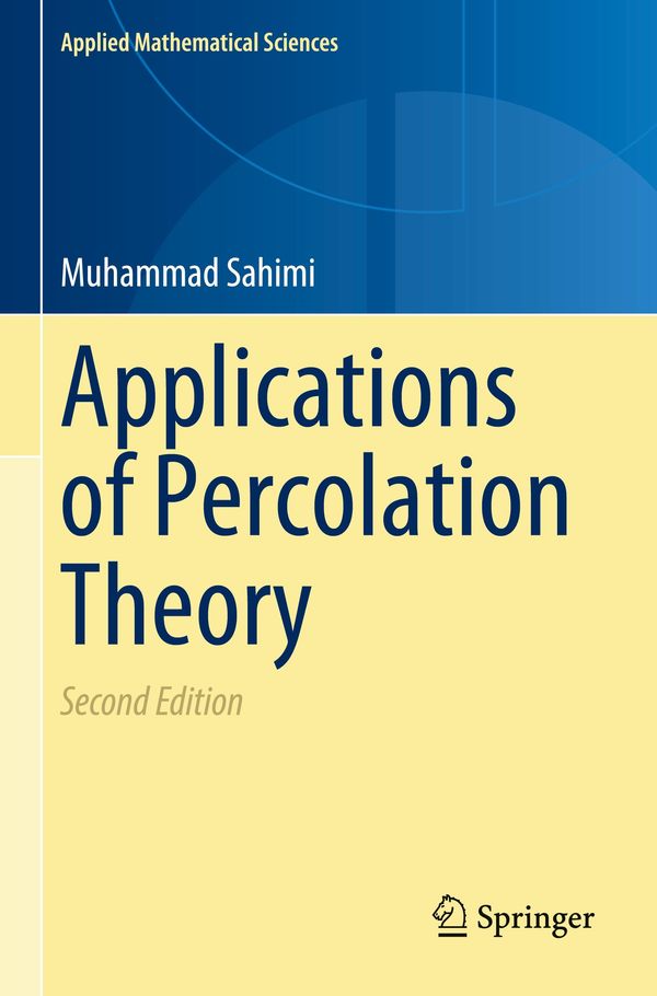 Applications of Percolation Theory - Muhammad Sahimi (Buch)