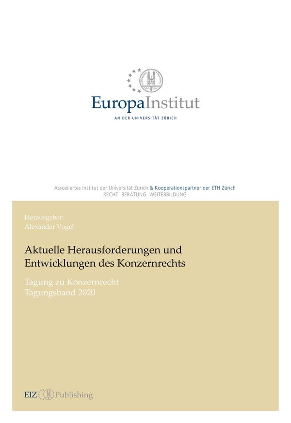 Aktuelle Herausforderungen und Entwicklungen des Konzernrechts (Buch)
