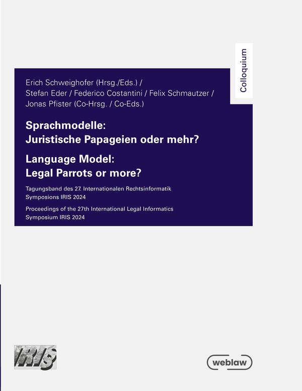 Sprachmodelle: Juristische Papageien oder mehr? (Buch)
