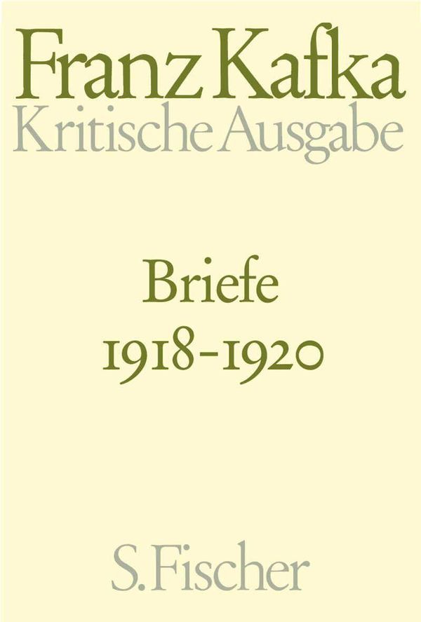 Briefe 4. 1918 - 1920 - Franz Kafka (Buch)