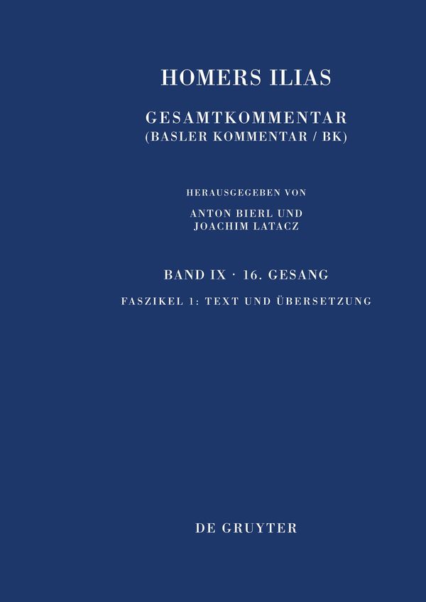 Homers Ilias, Text und Übersetzung (Buch)