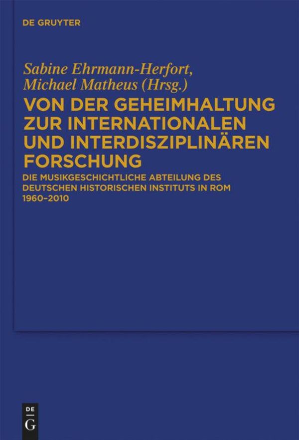 Von der Geheimhaltung zur internationalen und interdisziplinären Fo...