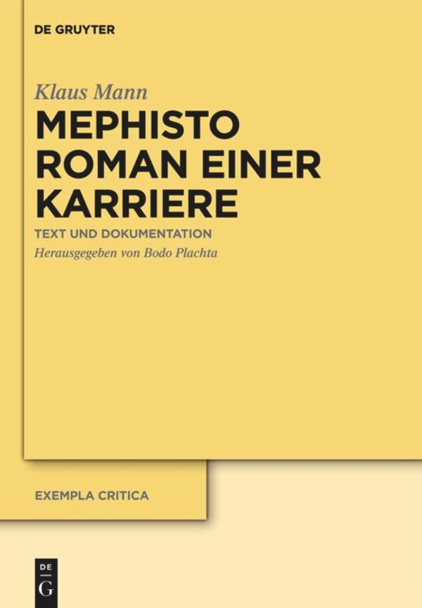Mephisto. Roman einer Karriere (Buch)