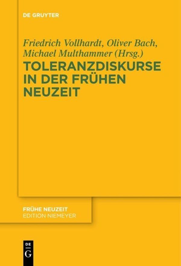 Toleranzdiskurse in der Frühen Neuzeit (Buch)