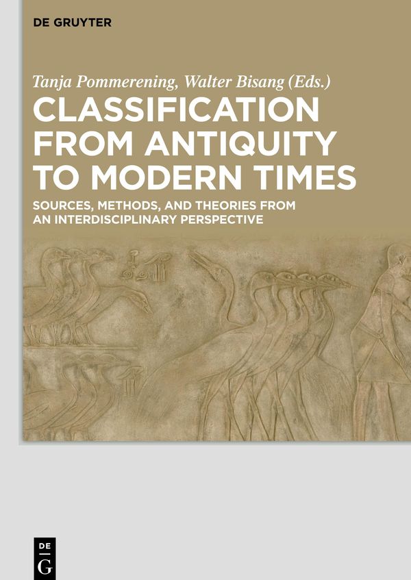 Classification from Antiquity to Modern Times