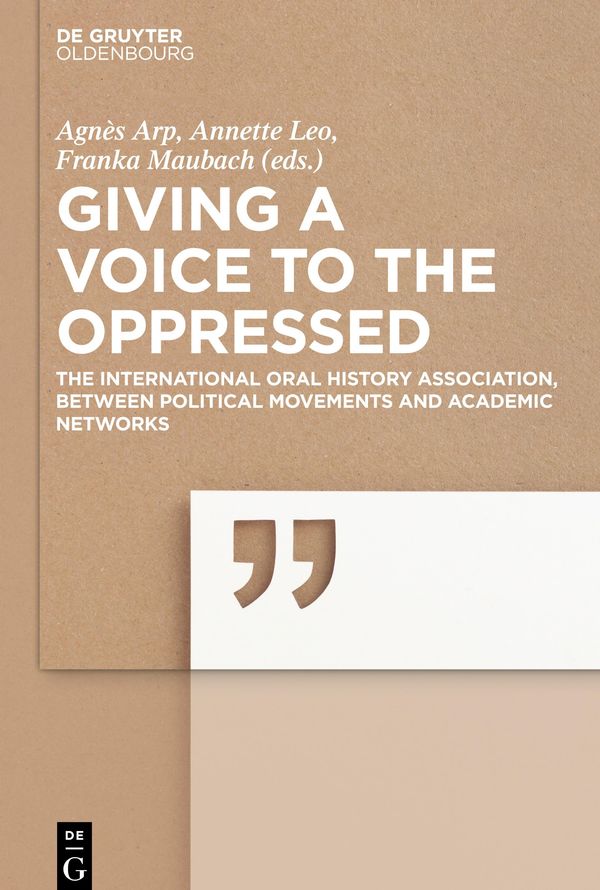Giving a voice to the Oppressed? - Agnès Arp (Buch)