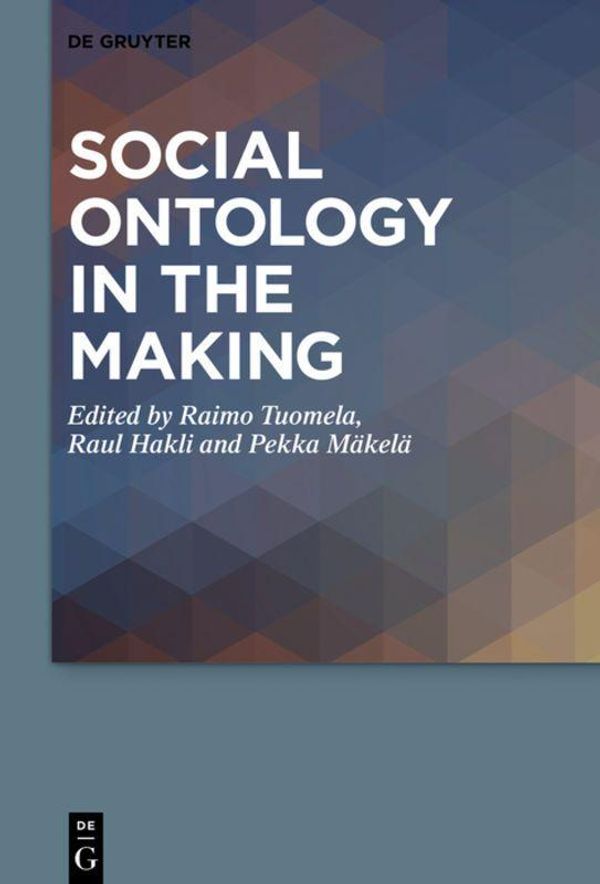 Social Ontology in the Making (Buch)