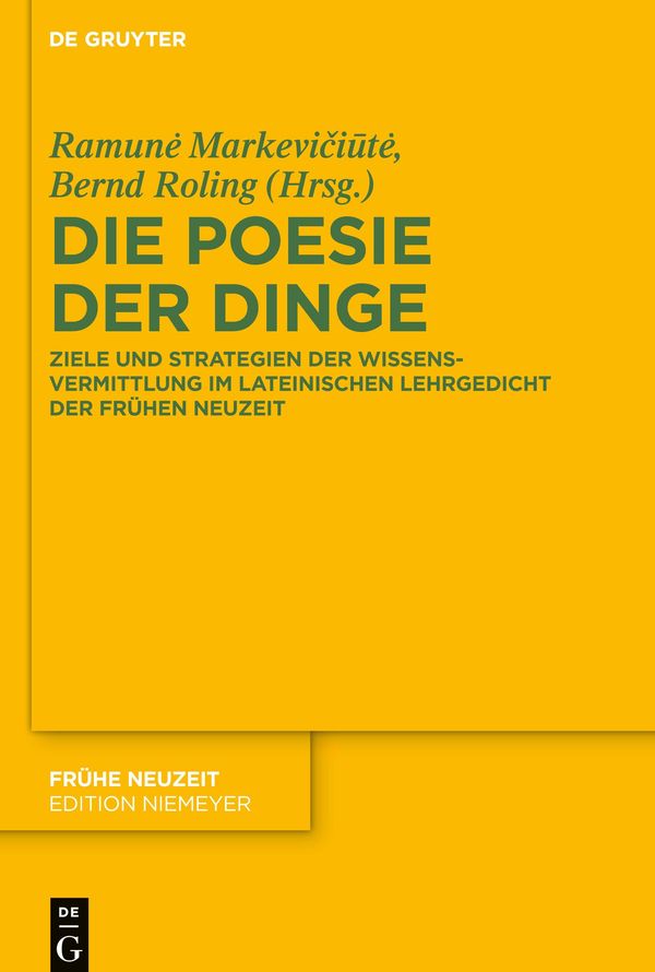 Die Poesie der Dinge (Buch)