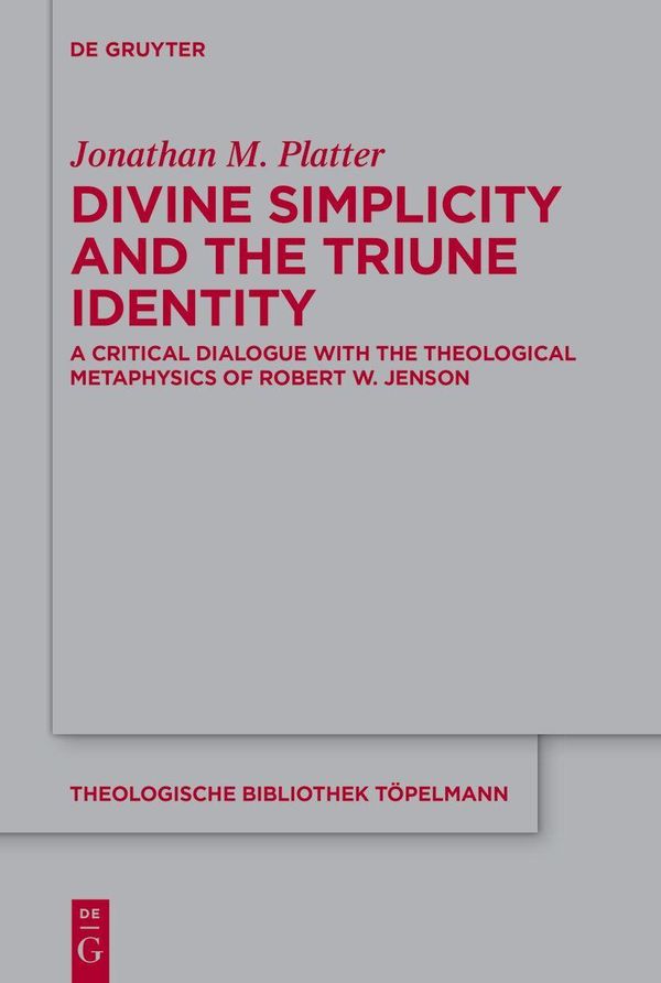 Divine Simplicity and the Triune Identity - Jonathan M. Platter (Buch)