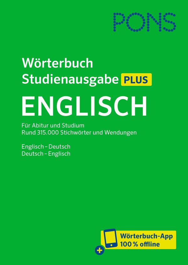 PONS Wörterbuch Studienausgabe Plus Englisch (Buch)