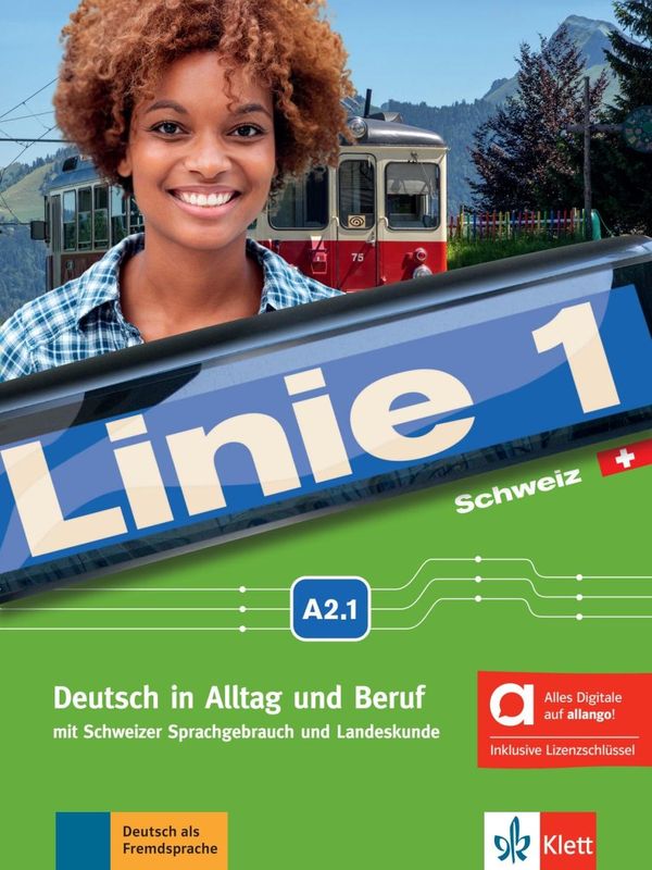 Linie 1 Schweiz A2.1 - Hybride Ausgabe allango (Buch)
