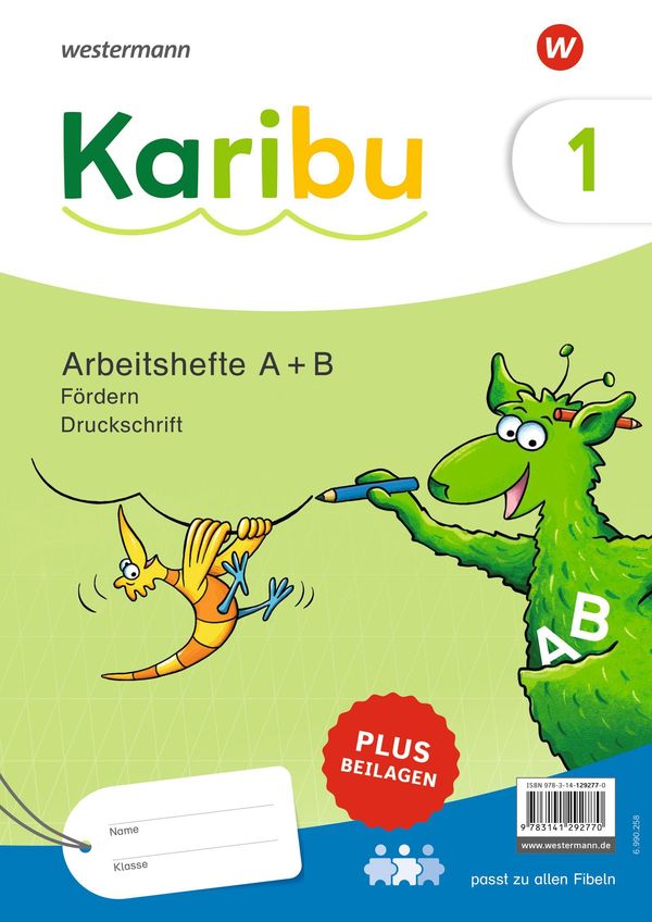 Karibu. Paket Arbeitshefte Fördern 1 (A+B) Druckschrift plus Beilag...