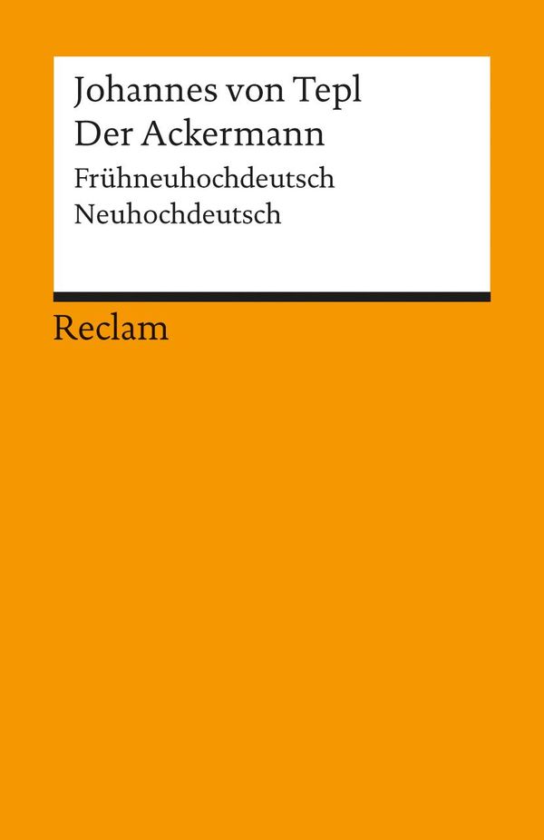 Der Ackermann - Johannes von Tepl (Buch)