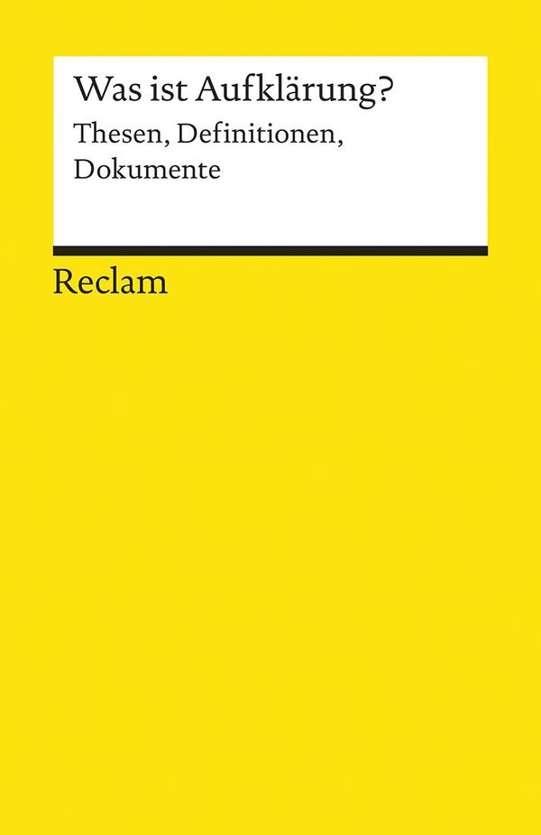 Was ist Aufklärung? (Buch)