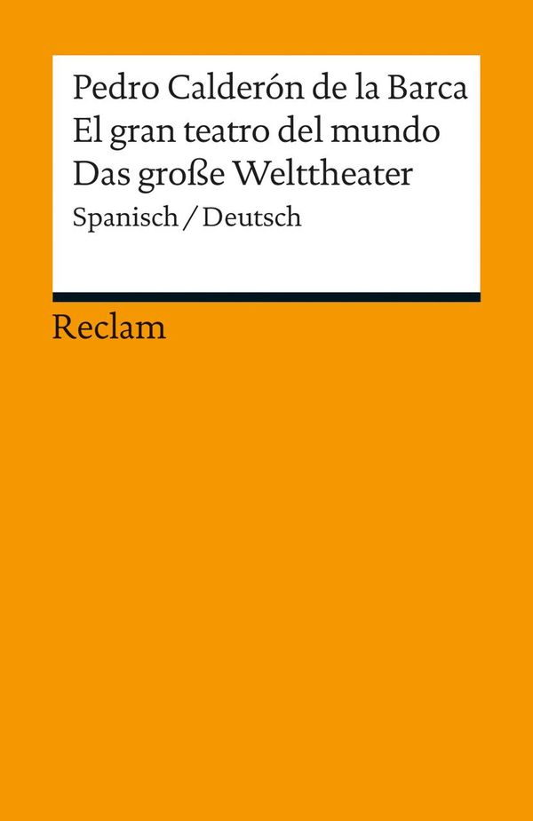 El gran teatro del mundo / Das große Welttheater (Buch)