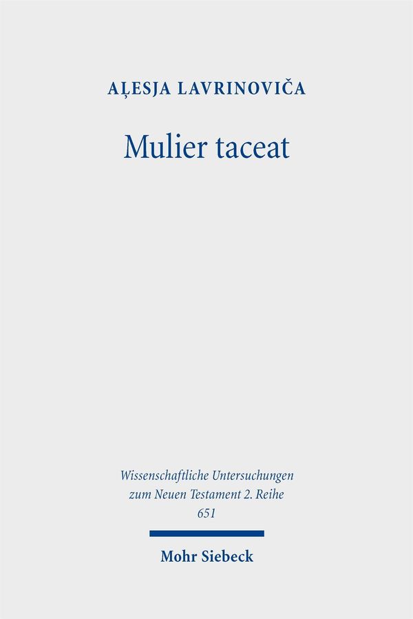 Mulier taceat - A¿esja Lavrinovi¿a (Buch)