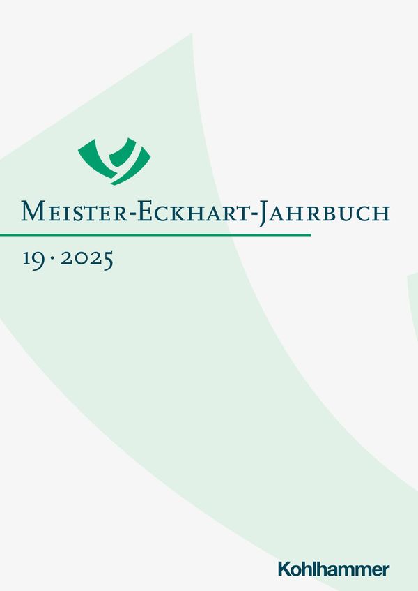 Meister-Eckhart-Jahrbuch Band 19 (2025) (Buch)