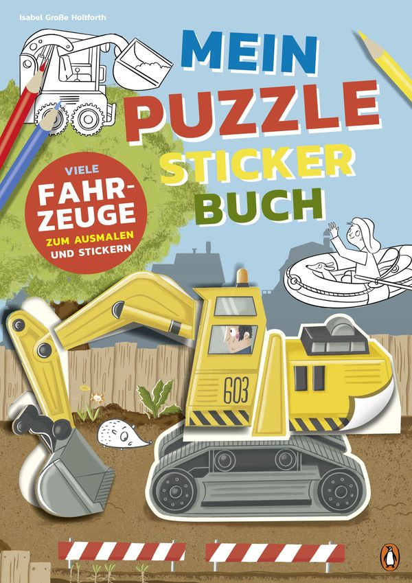 Mein bunter Puzzle-Sticker-Spaß - Fahrzeuge - Isabel Große Holtforth