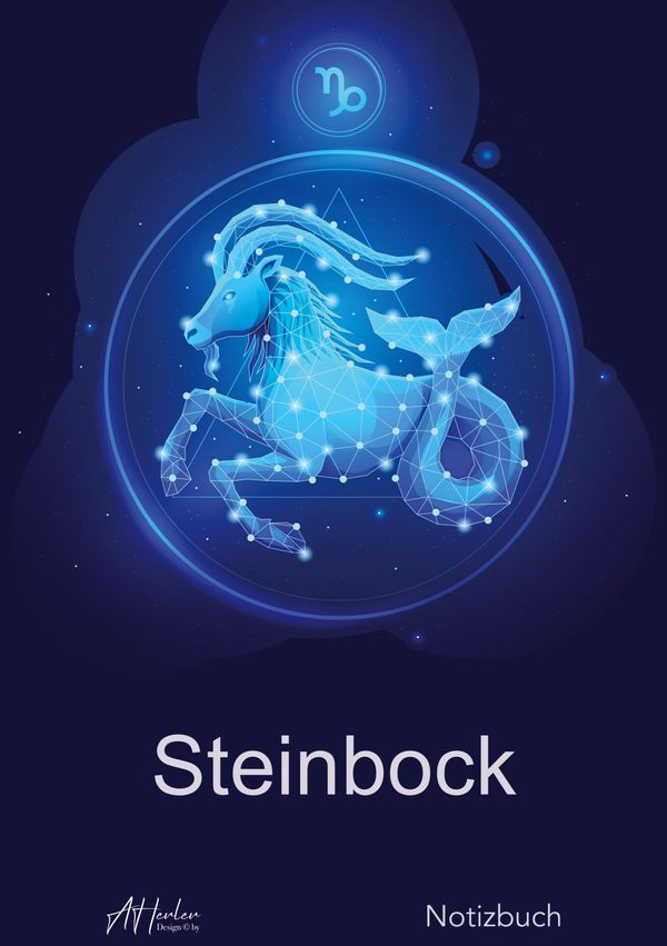 Sternzeichen Steinbock Notizbuch | Designed by Alfred Herler (Buch)