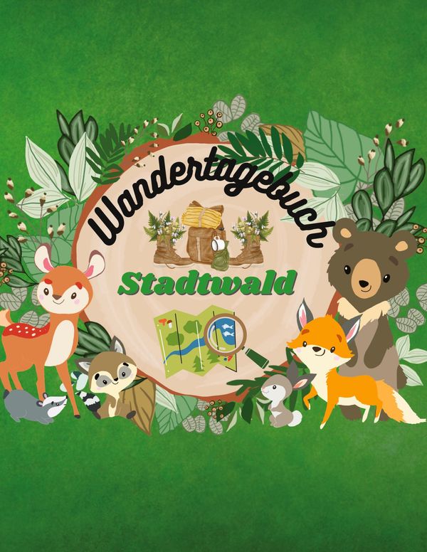 Wandertagebuch Stadtwald für Kinder Wanderbuch - Berit Mey (Buch)