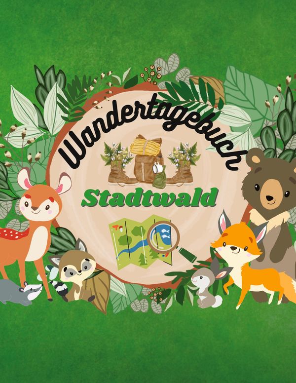 Wandertagebuch Stadtwald für Kinder Wanderbuch - Berit Mey (Buch)