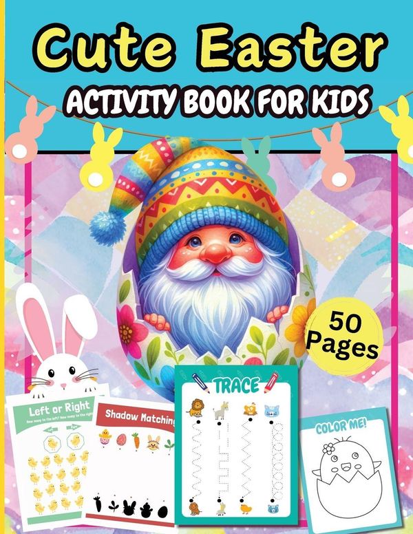 Cute Easter Activity Pages 50 Pages - Tobba (Buch)
