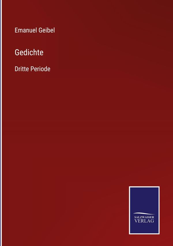 Gedichte - Emanuel Geibel (Buch)