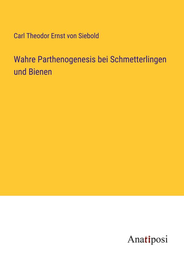 Wahre Parthenogenesis bei Schmetterlingen und Bienen (Buch)