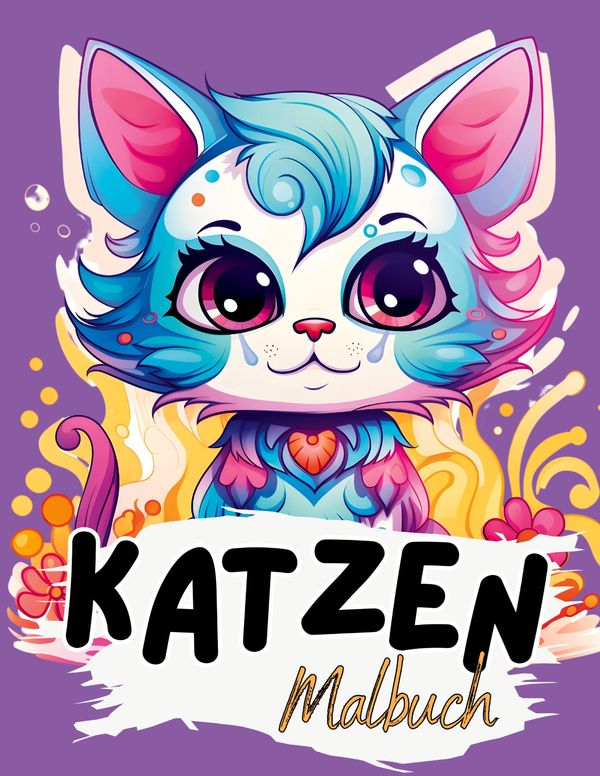 Katzen Malbuch - Lucys Tier Malbücher (Buch)