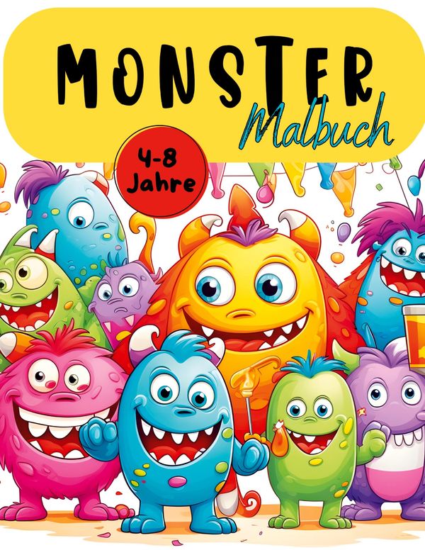 Monster Malbuch - Lucys Tier Malbücher (Buch)