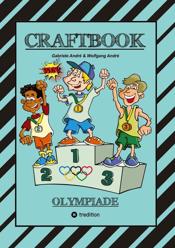 Craftbook - 100 Seiten Olympische Disziplinen - Lustige Motive - Wi...