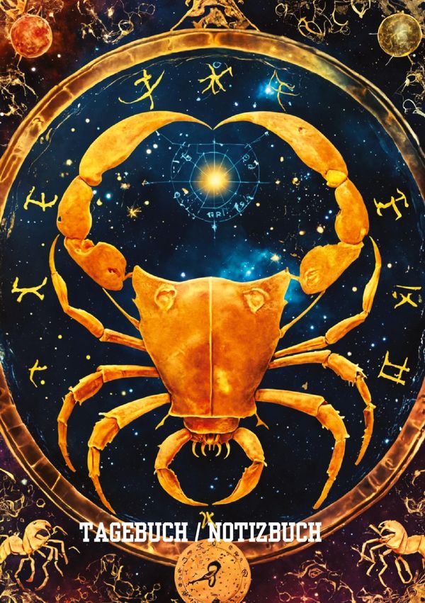 Tagebuch / Notizbuch Sternzeichen Krebs - Willi Meinecke (Buch)