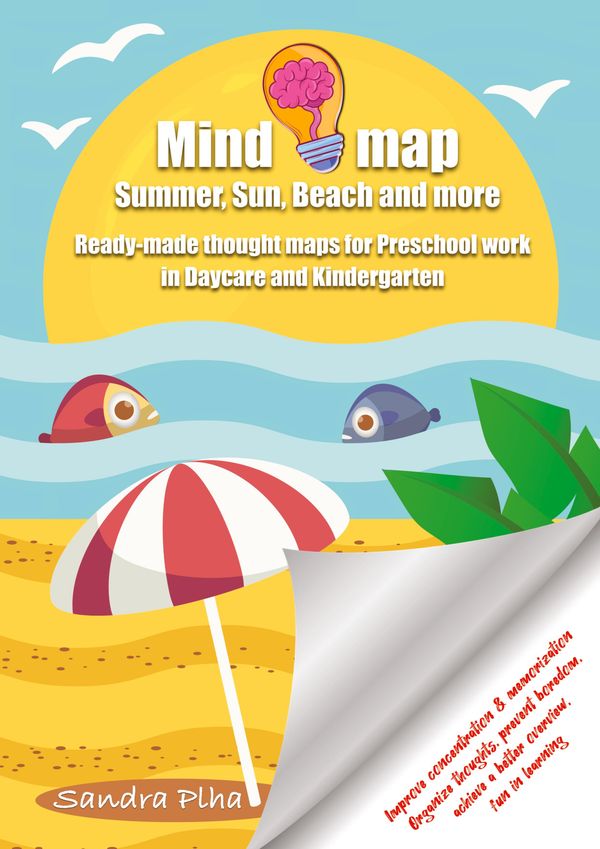 KitaFix-Mindmap Summer, Sun, Beach and more (Ready-made thought map...
