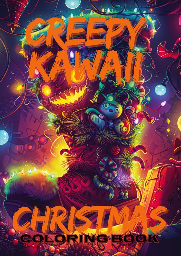 Creepy Kawaii Christmas Coloring Book - Joe Hammoud (Buch)