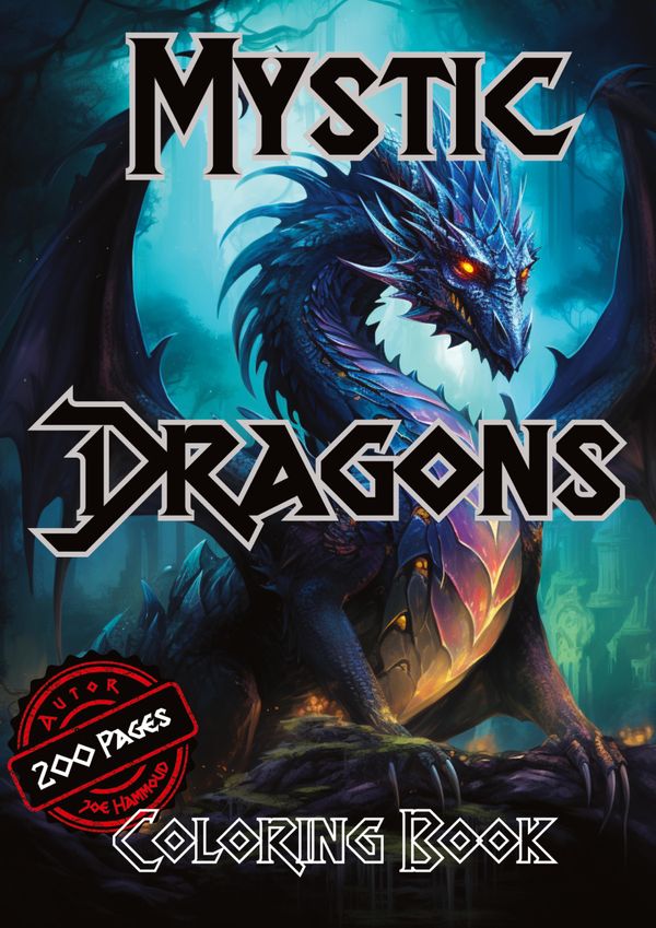 Mystic Dragons Coloring Book - Joe Hammoud (Buch)