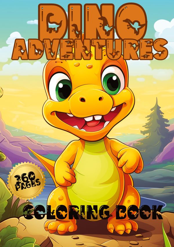 Dino Adventures Coloring Book - Joe Hammoud (Buch)