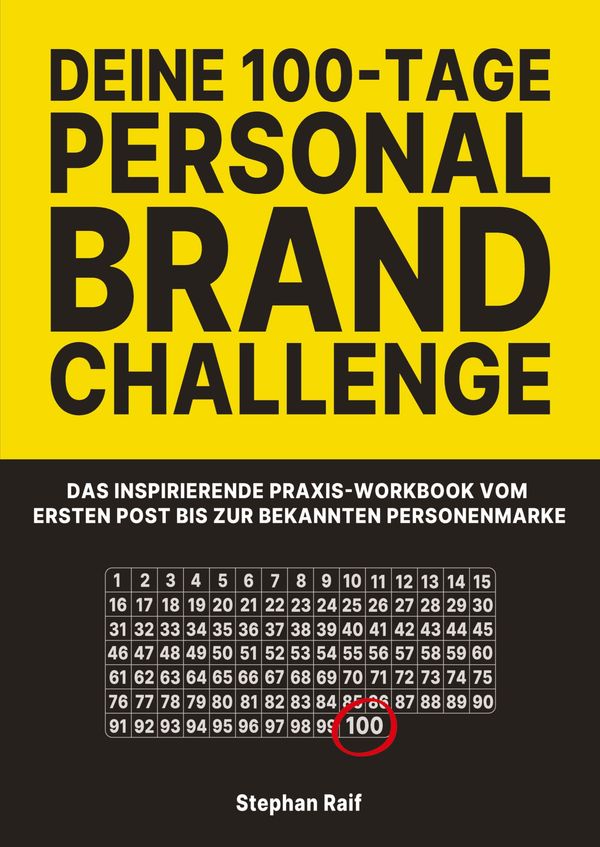 Deine 100-Tage Personal Brand Challenge - Stephan Raif (Buch)