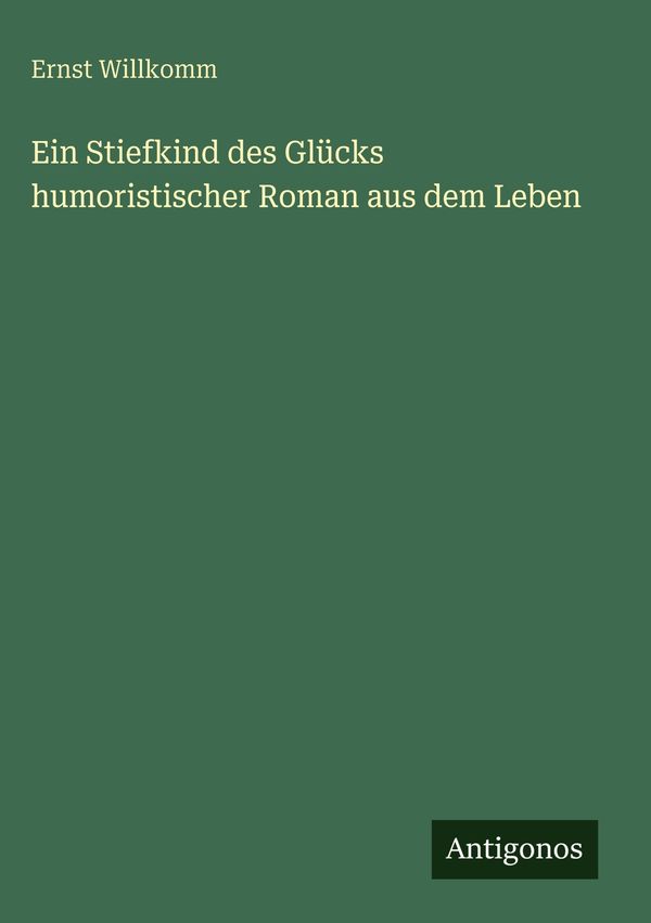 Ein Stiefkind des Glücks humoristischer Roman aus dem Leben (Buch)