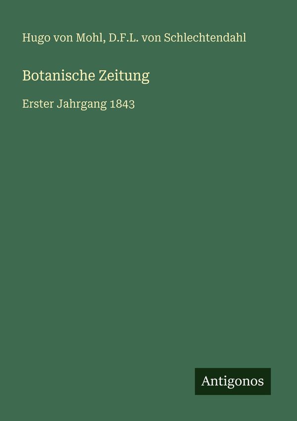 Botanische Zeitung - Hugo Von Mohl (Buch)