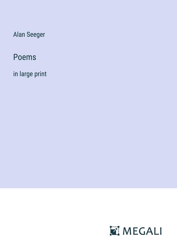 Poems - Alan Seeger (Buch)