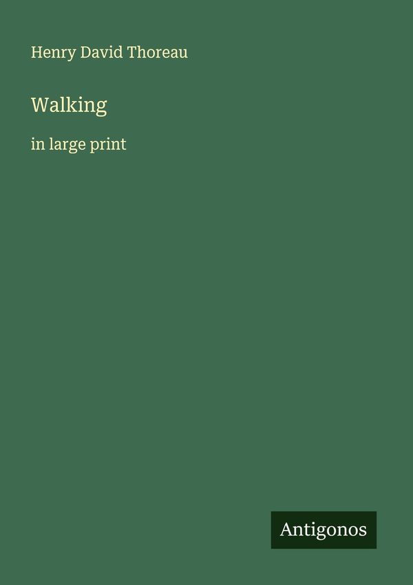 Walking - Henry David Thoreau (Buch)