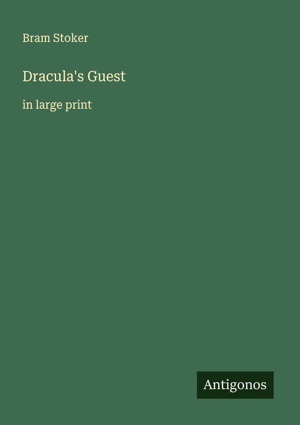 Draculas Guest - Bram Stoker (Buch)