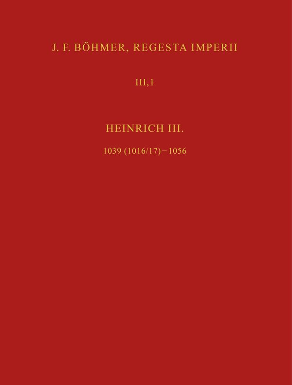 J. F. Böhmer, Regesta Imperii - Gerhard Lubich (Buch)