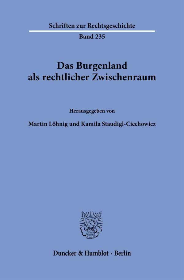Das Burgenland als rechtlicher Zwischenraum (Buch)