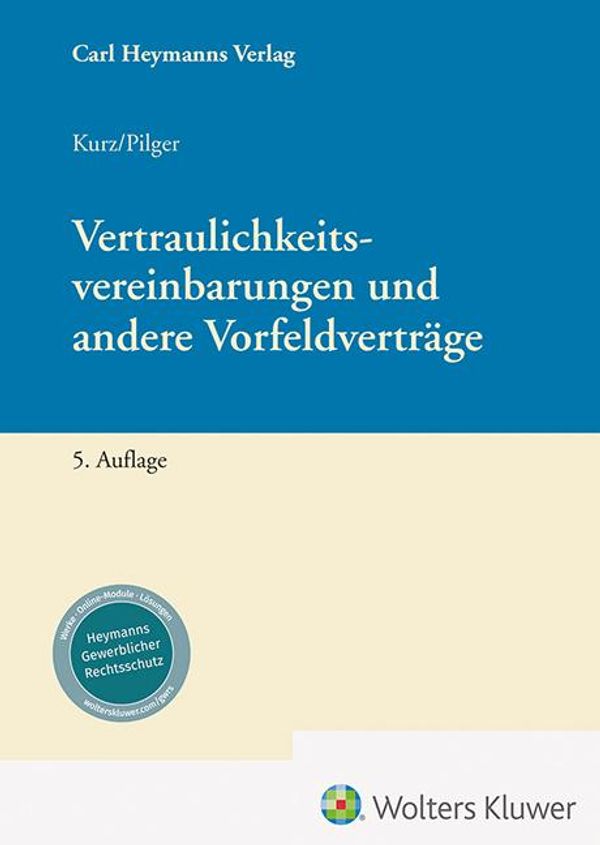 Vertraulichkeitsvereinbarungen und andere Vorfeldverträge - Peter Kurz