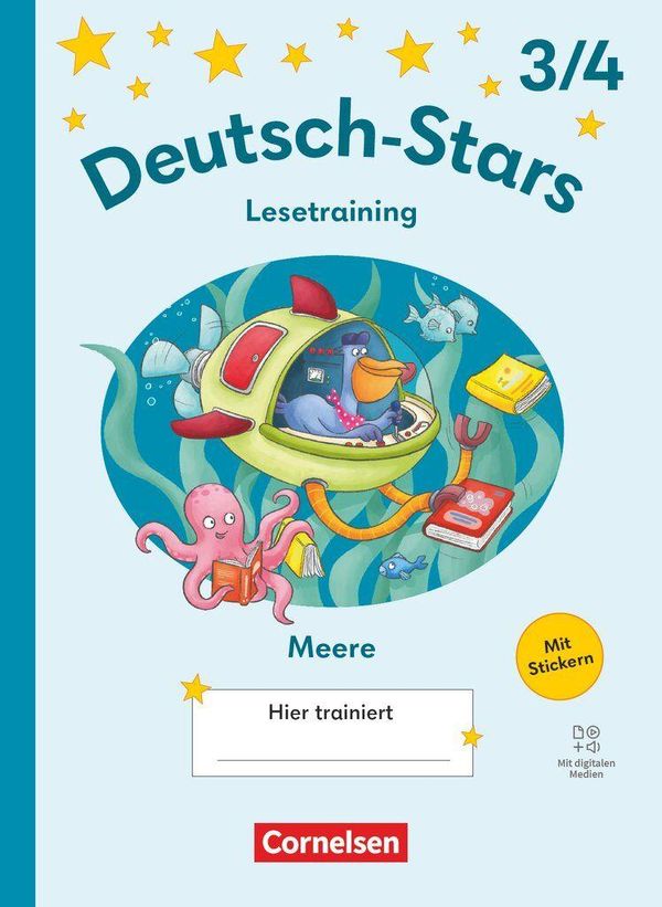 Deutsch-Stars 3./4. Schuljahr - Ausgabe ab 2025 - Lesetraining für ...