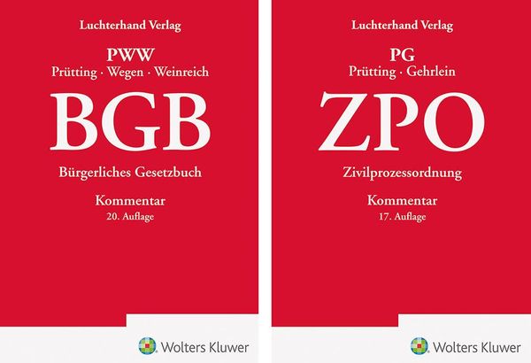 Bundle BGB Kommentar 20. Auflage und ZPO Kommentar 17. Auflage (Buch)