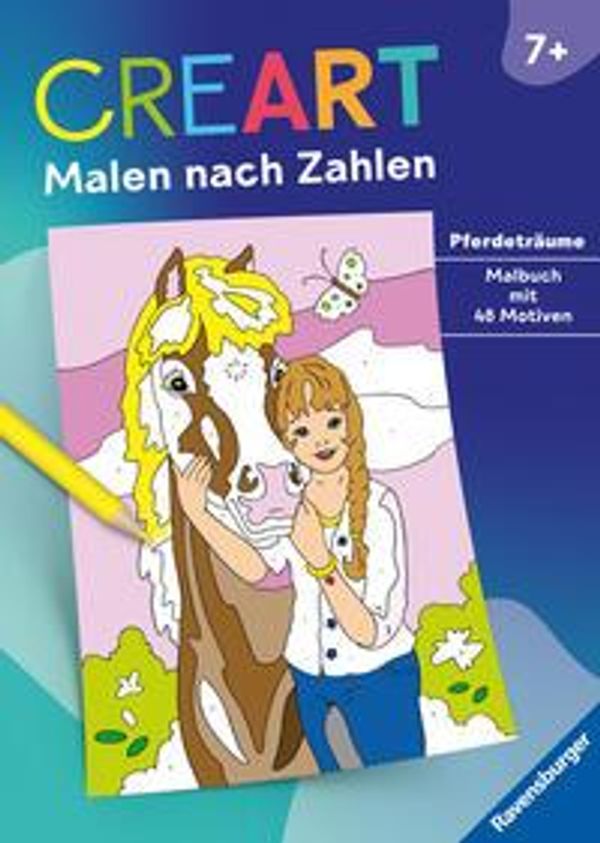 Ravensburger CreArt Malen nach Zahlen ab 7: Pferdeträume, Großes Ma...