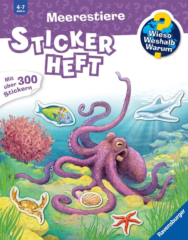 Wieso? Weshalb? Warum? Stickerheft - Meerestiere (Buch)